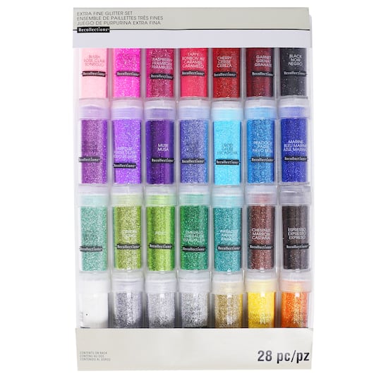 6 Packs: 28 ct. (168 total) Signature Extra Fine Glitter Set by Recollections™